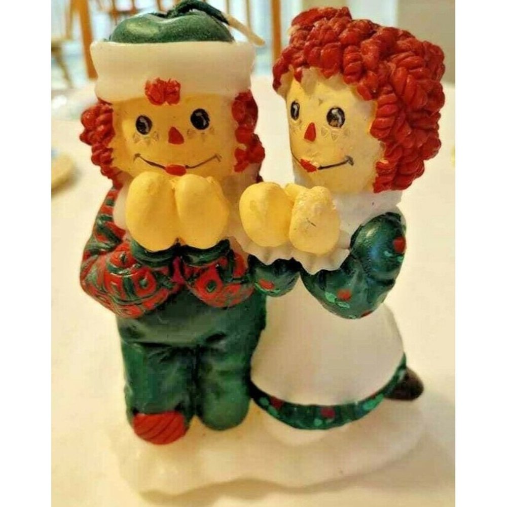 S&S/Snowden 1998 RAGGEDY ANN & ANDY 5" Candles In Original Packaging